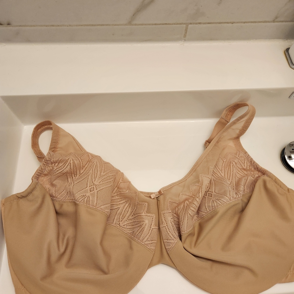 Glamorise Women's Plus Size Wonderwire Minimizer Bra Underwire #9003 - Picture 6 of 9